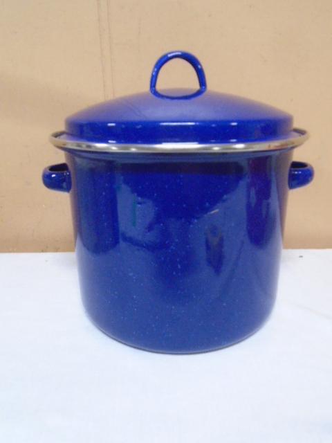 Porcelain Over Steel Stock Pot