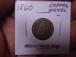 1860 Copper Nickel Indian Head Cent