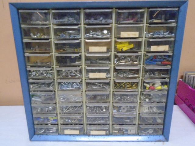 50 Drawer Steel Hardware Organizer