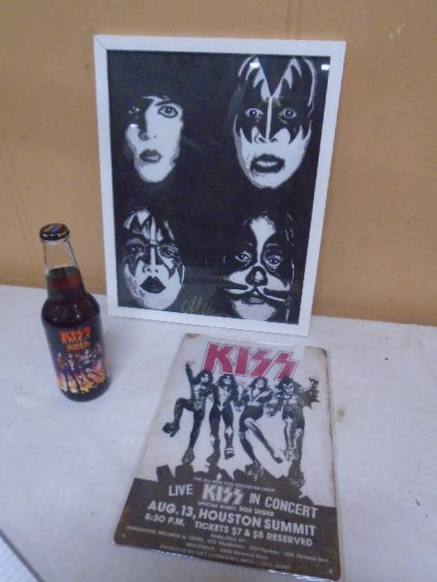 3pc Group of Kiss Collectibles