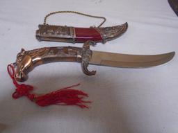 Horse Head Hand Knife w/ Scabboard