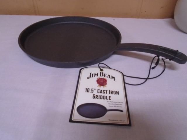 Jim Beam 10.5" Cast Iron Griddle