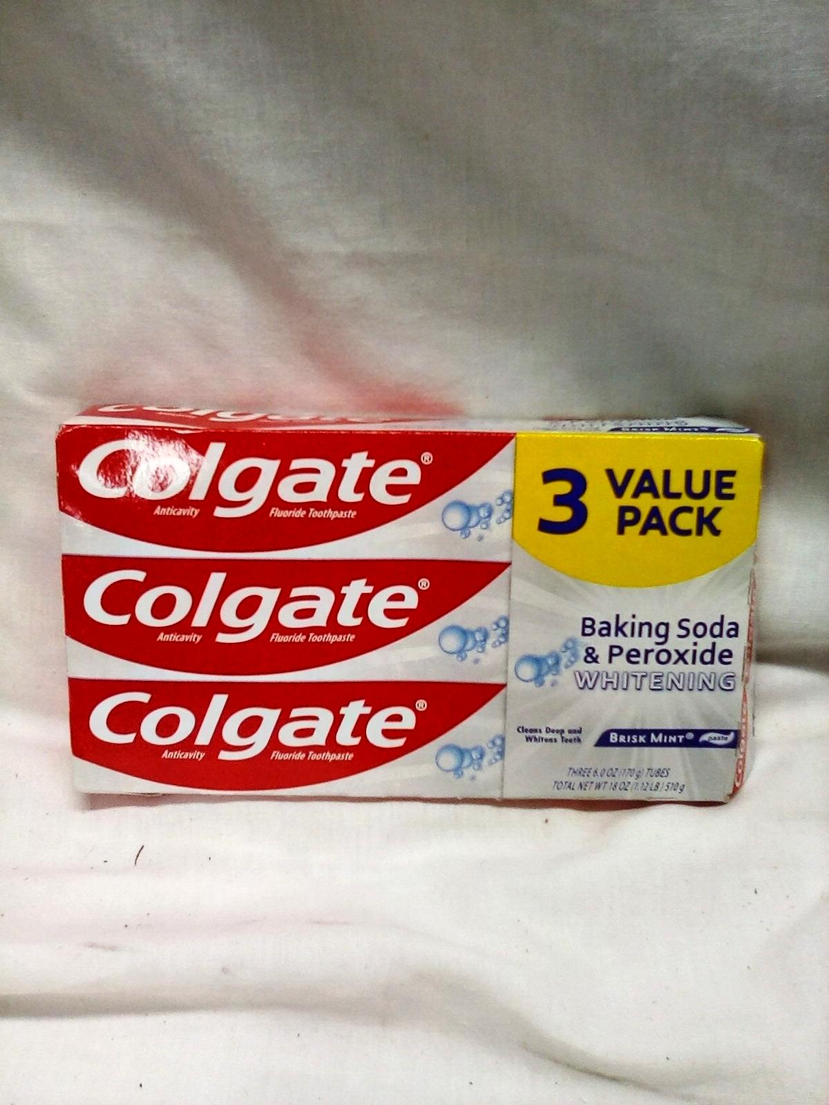Qty: 3 6oz Tubes of Colgate Floride Toothpaste