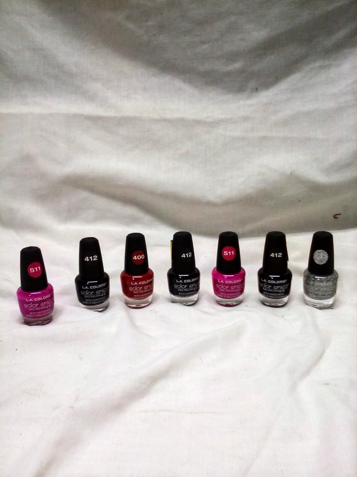 Qty. 7 Color Craze  Nail Polish .44Oz per bottle Misc. Colors as seen in pic