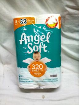 Angel Soft MEGA Rolls Toilet Tissue Qty. 8 Rolls per pack