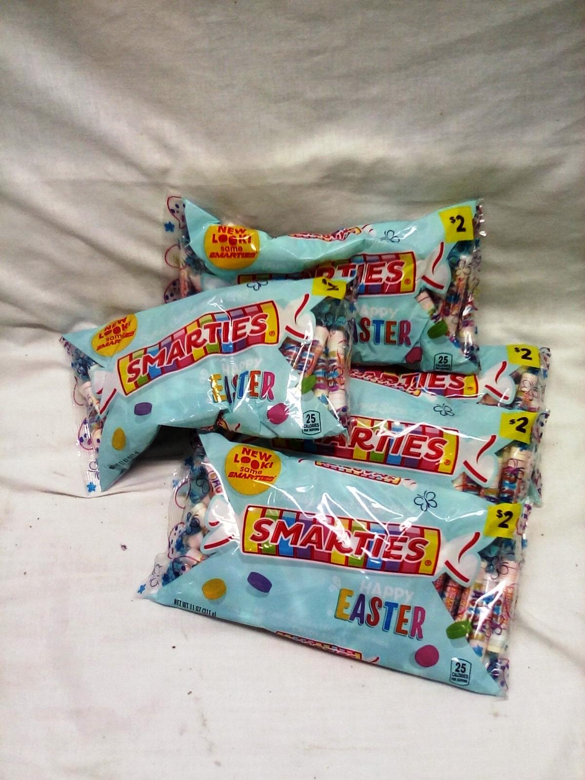 Qty. 5 Bags of Smarties Candies 11 Oz Per Bag Dated 12/2024