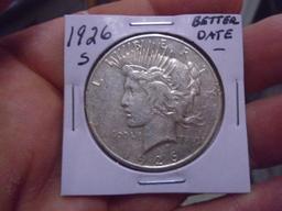 1926 S Mint Silver Peace Dollar