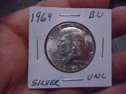 1964 Silver Kennedy Silver Half Dollar