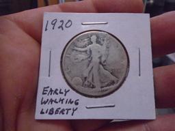 1920 Silver Wlking Liberty Half Dollar