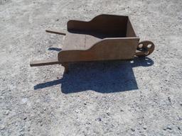 Wooden Outdoor Wheelbarrow Planter