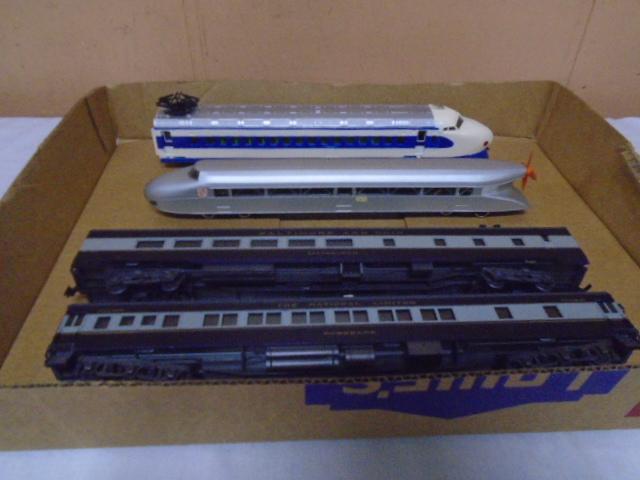 Marlin Germany & Yonezawa Ho Gauge Locomotives & 2 Cars