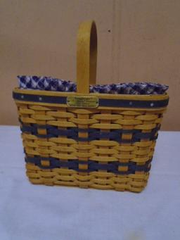 Longaberger JW Collection Miniature 2000 Edition Bread & Milk Basket