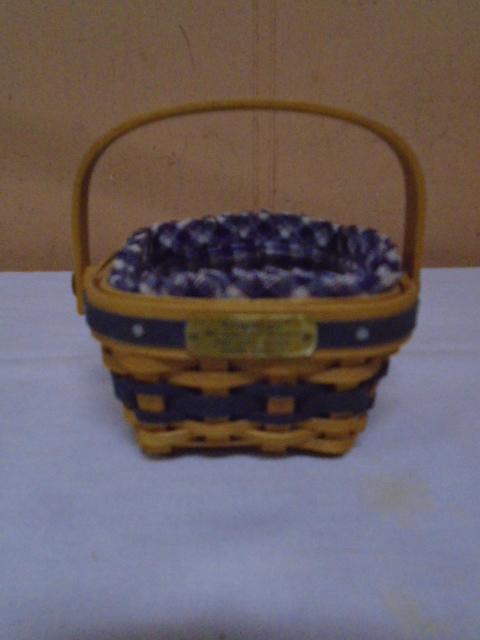 Longaberger JW Collection Miniature 2001-2002 Edition Berry Basket
