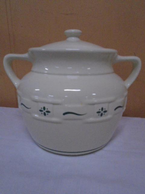 Longaberger Woven Traditions Heritage Green Bean Pot