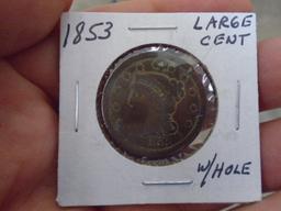 1853 Large Cent Piece