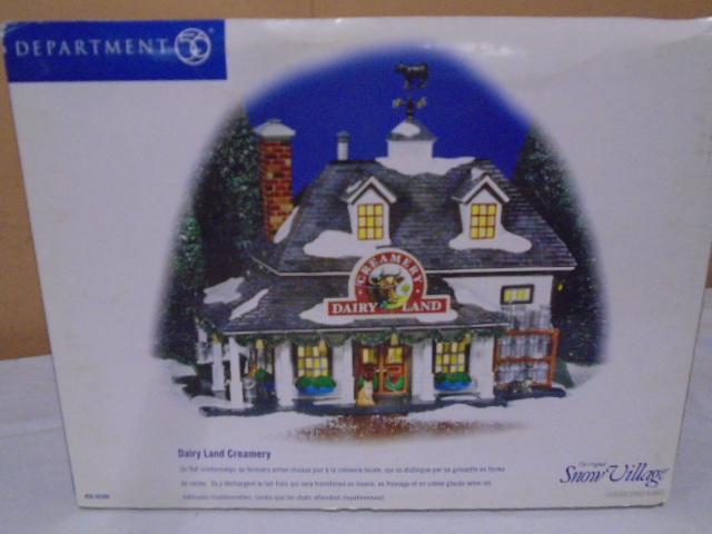 Department 56 Dairyland Creamery Lighted Handpainted Ceramic House