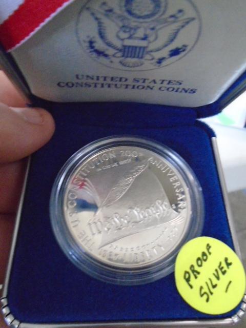 1987 United States Constitution Proof Silver Dollar