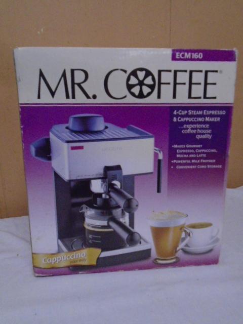 Mr. Coffee 4 Cup Steam Espresso And Capuccino Maker