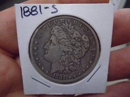 1881 S Mint Morgan Silver Dollar