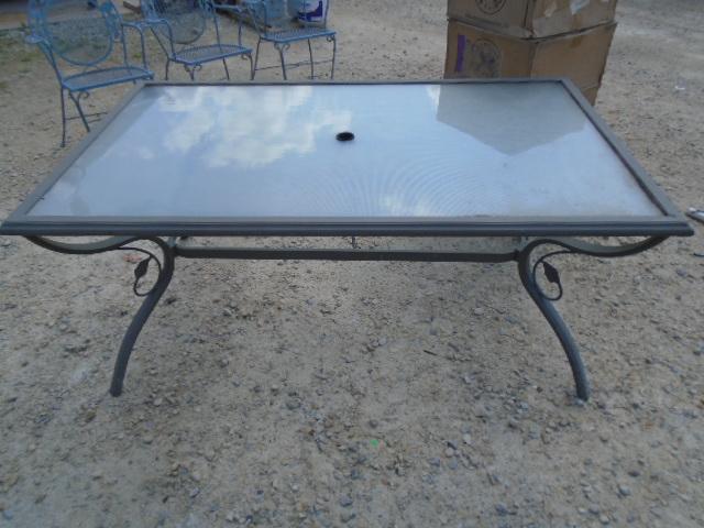 Glass Top Patio Table