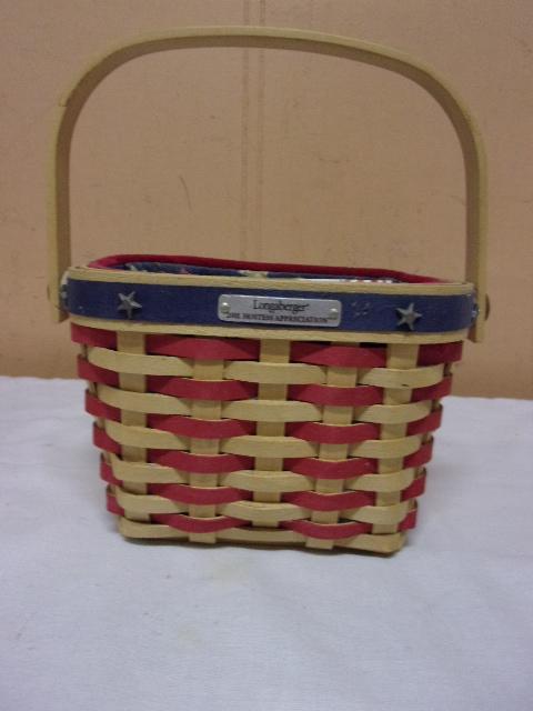 2000 Longaberger Hostess Appreciation Basket w/ Liner & Protector