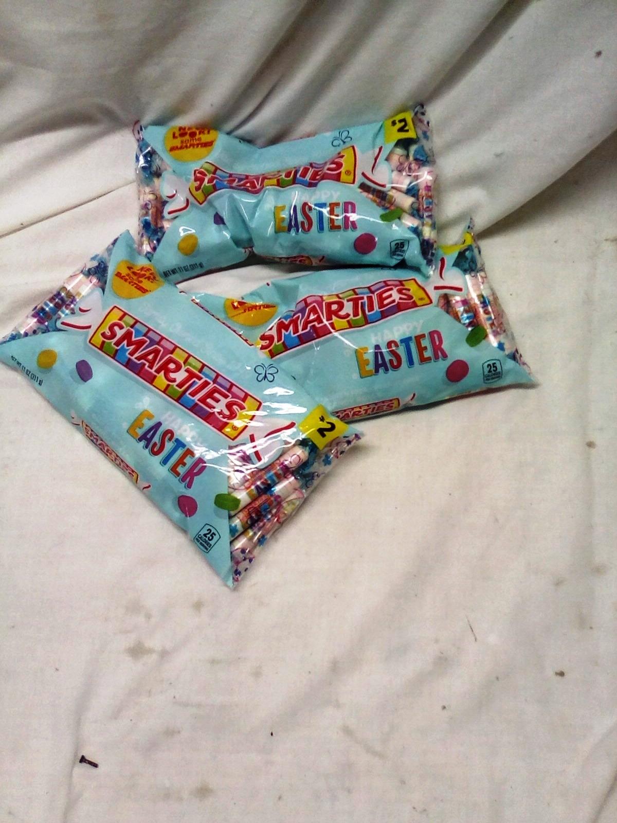 Qty. 3 Bags of Smarties Candies 11 Oz Per Bag Dated 12/2024