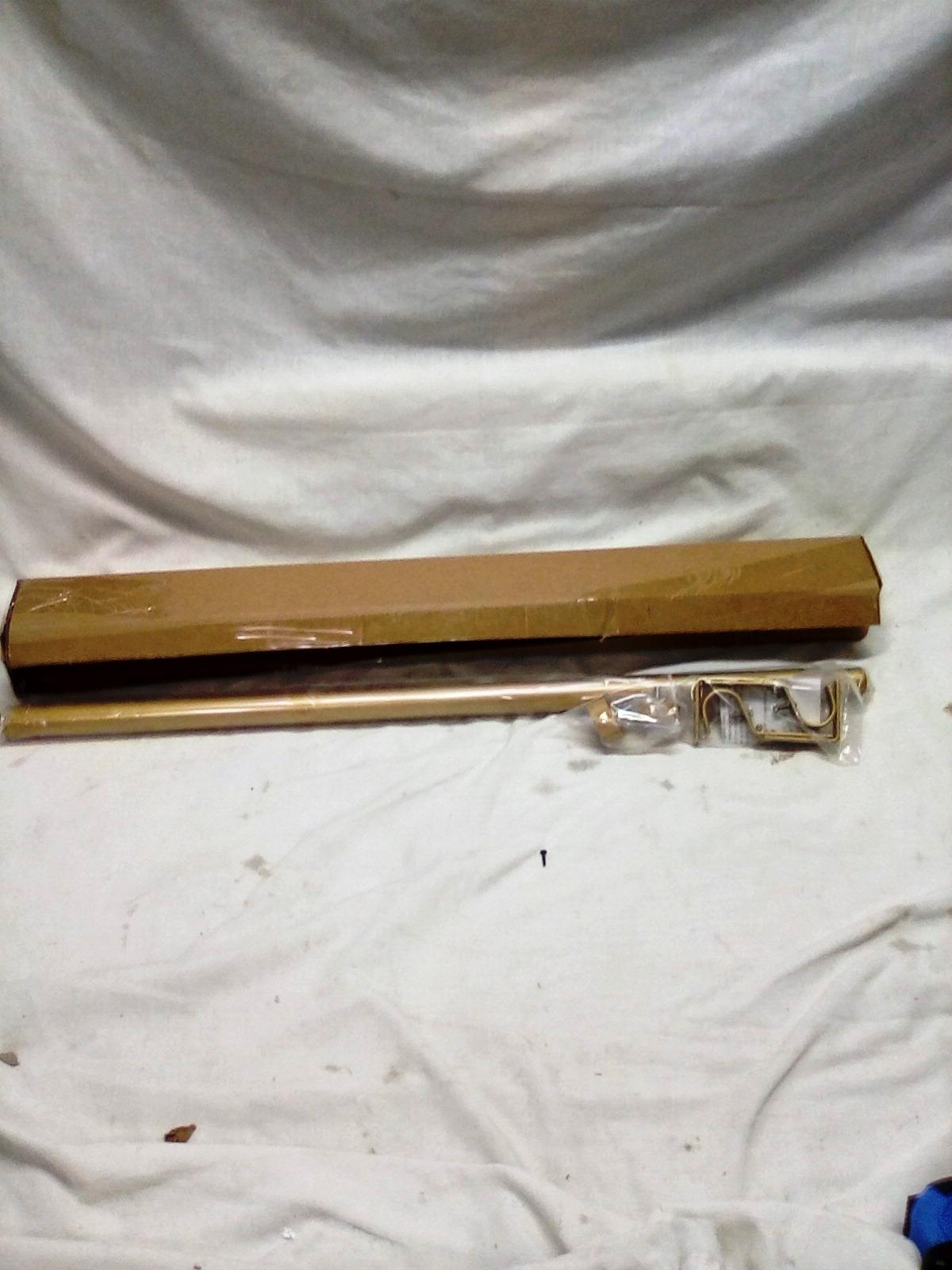 1" Diameter Golden Expandable 26"-48" Curtain Rod