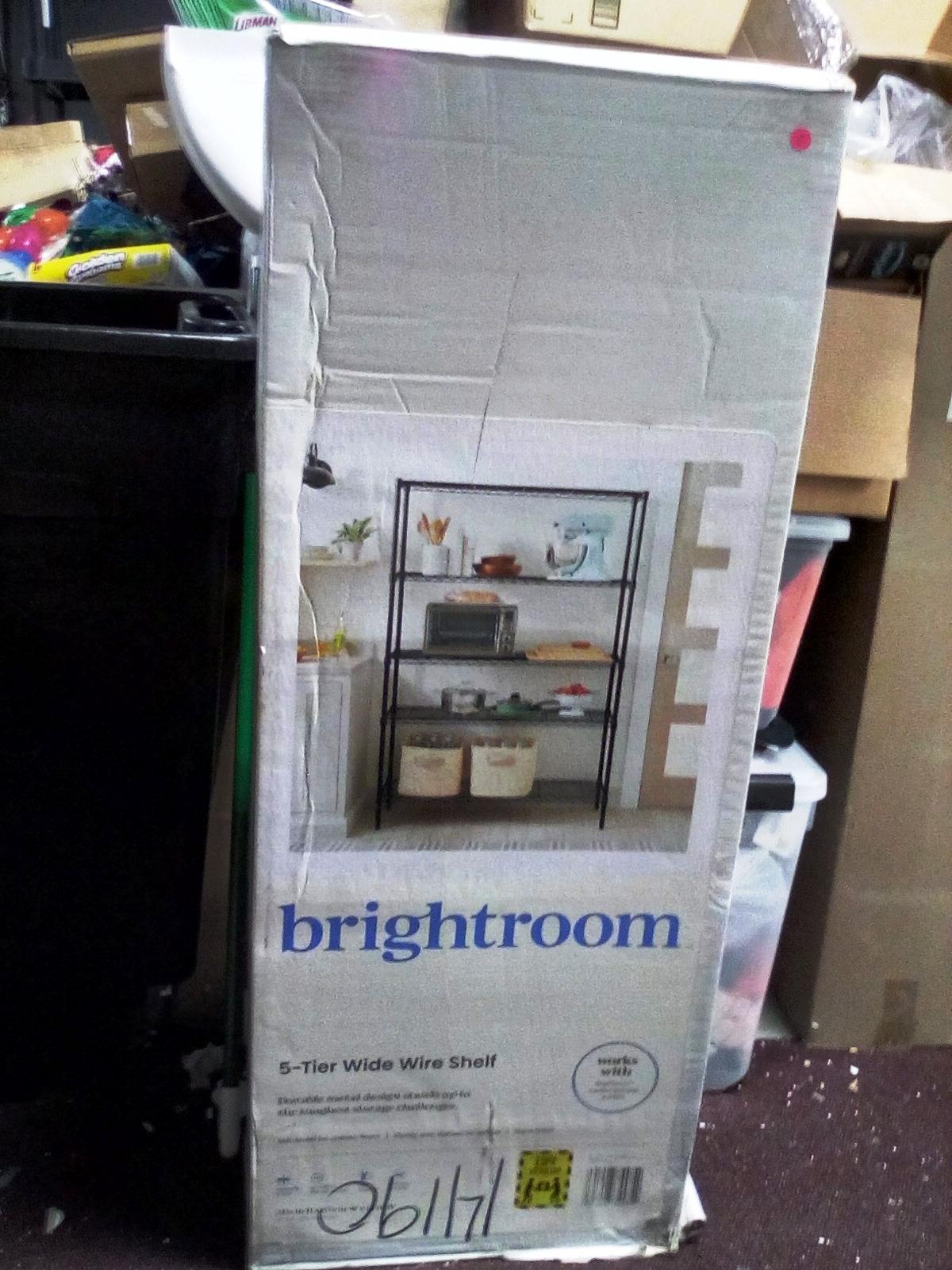 Brightroom 5 Tier Wide Wire Shelf