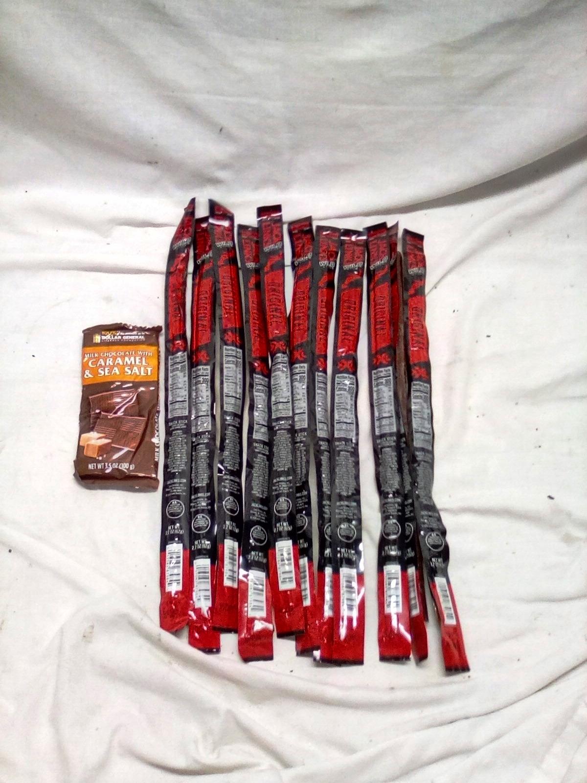 11 Jack Links Sticks & Caramel & Sea Salt Bar