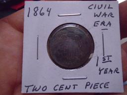 1864 Two Cent Piece