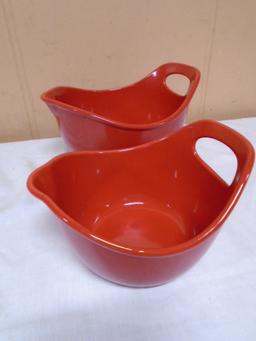 Rachel Ray2pc 1qt & 2qt Mixing Bowl Set w/ Pour Spouts