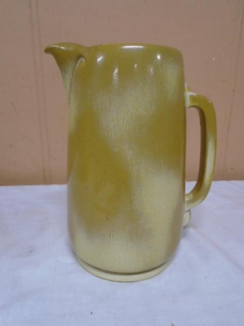 Vintage Frankoma 80 Biege & Brown Pitcher