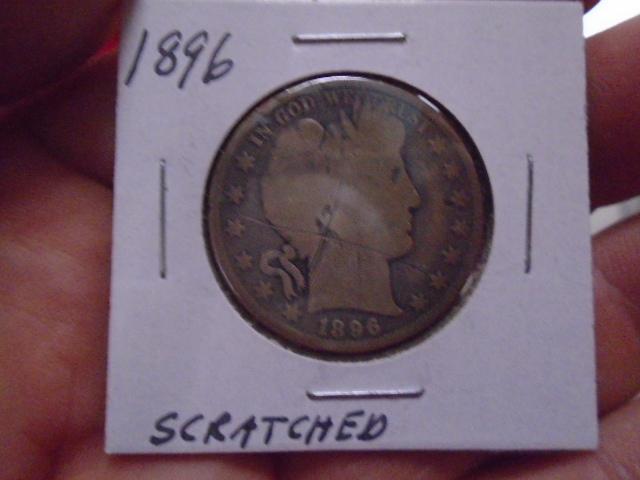 1896 Silver Barber Half Dollar