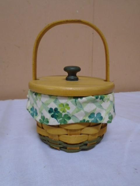 2006 Longaberger Lots of Louck Basket w/ Liner & Protector & Lid