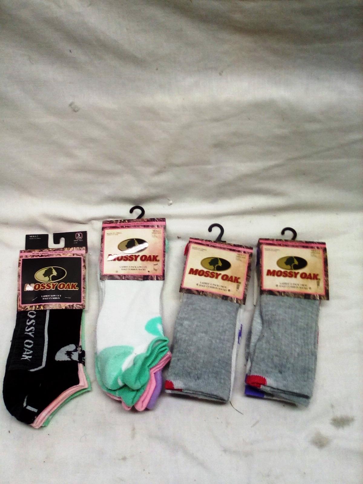 4 Pair Ladies Mossy Oak Socks 4-10