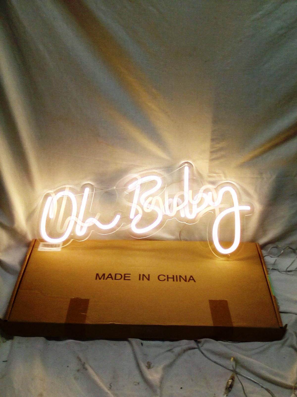 Oh Baby Neon Sign