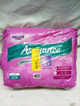 Equate Assurance Adult Absorbancy Underwear Qty. 18 Size Large