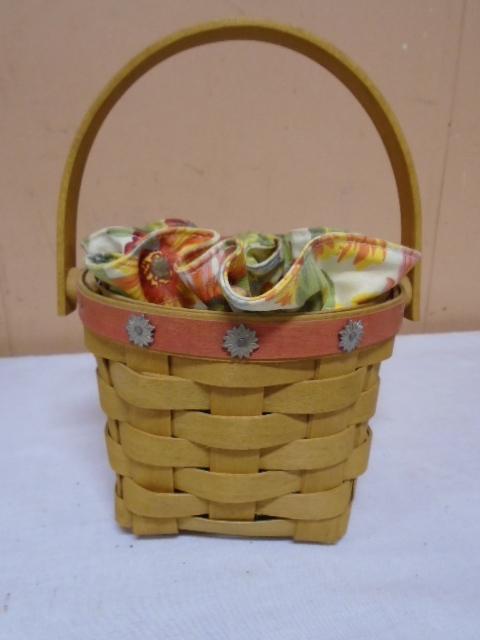 2007 Longaberger Trim Basket w/ Liner