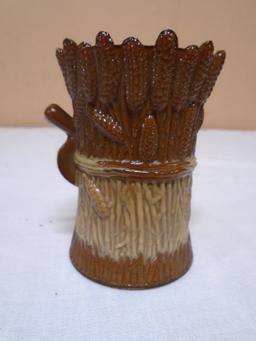 Bob & Maude St Clair Chocolate Slag Wheat Sheaves Toothpick Holder