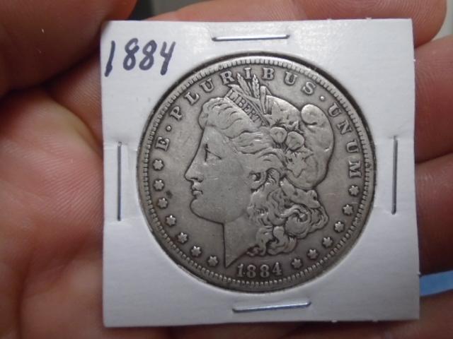 1884 Morgan Silver Dollar