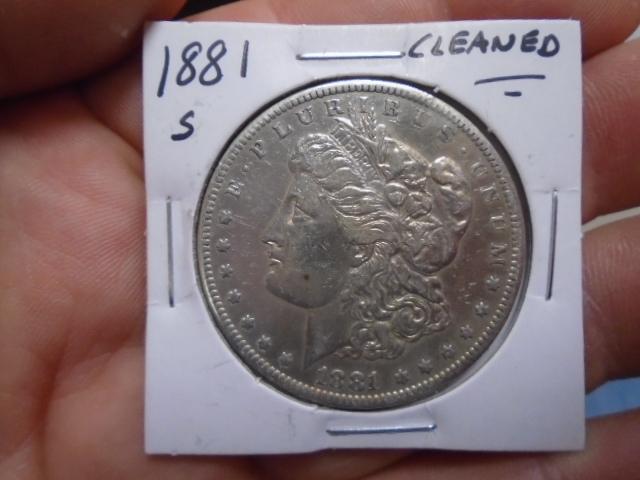 1881 S Mint Morgan Silver Dollar