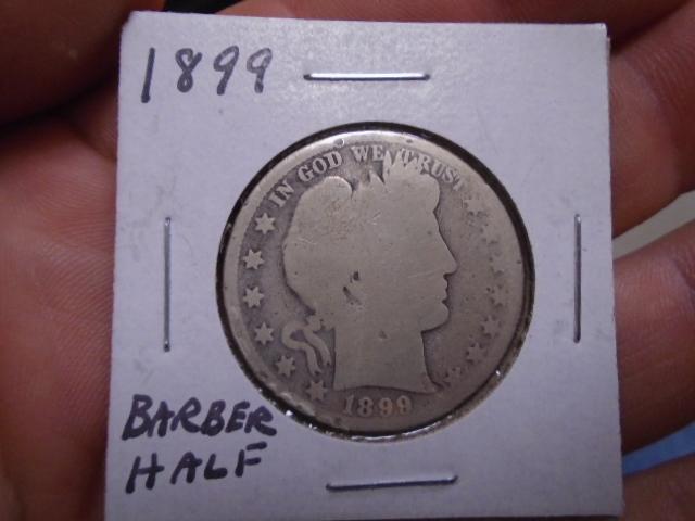 1899 Silver Barber Half Dollar