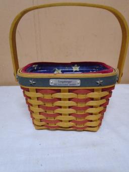 2001 Longaberger Inaugural Basket w/Liner and Protector