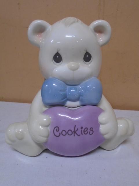 Precious Moments Teddy Bear Cookie Jar