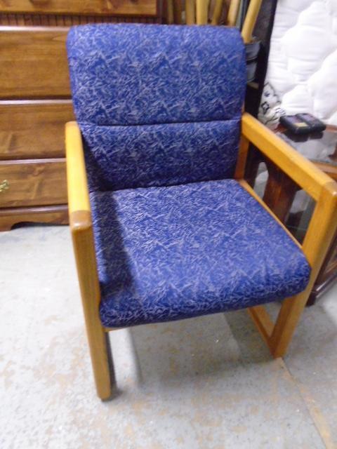 Solid Wood Upholstered Arm Chair