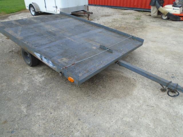 Leeland 2 Place Flat Tilt Snowmobile Trailer