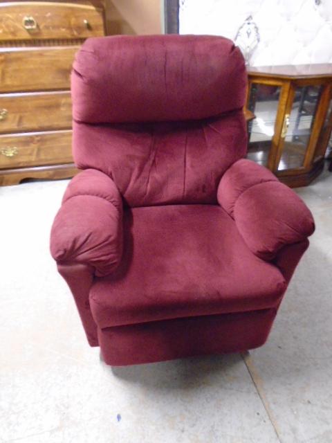 Burgundy Wall Saver Recliner