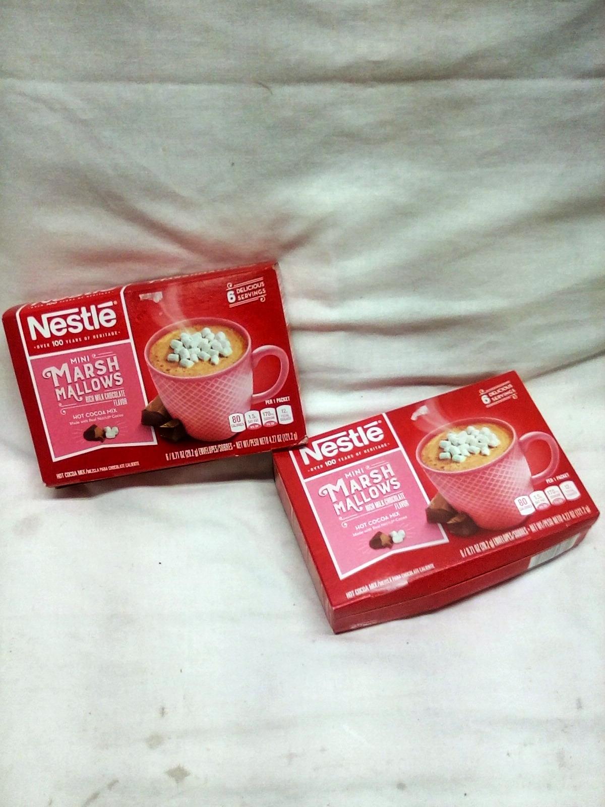 Qty. 2 Boxes Nestle Mini Marchmellow Hot Chocoalates 6 Packs per box