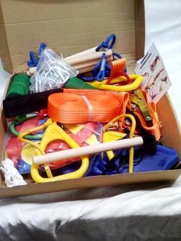 Big Box of Misc. Jungle gym and climbing equipment