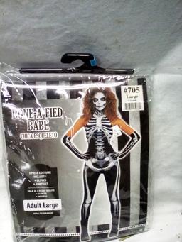 Bone a Fied Babe Costume adult large